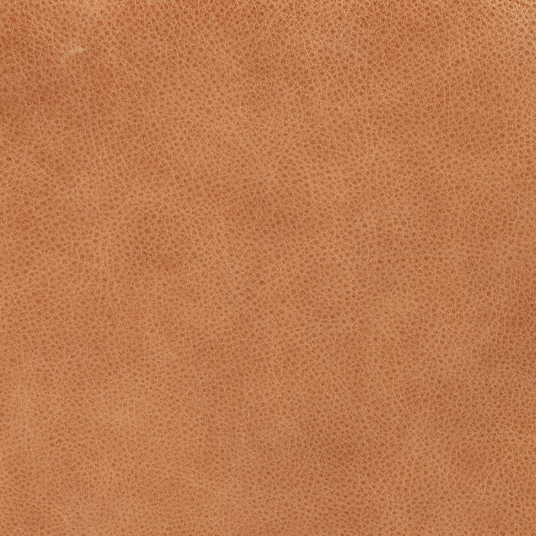 Bronwyn Almond Genuine Leather Swivel Side Chair
