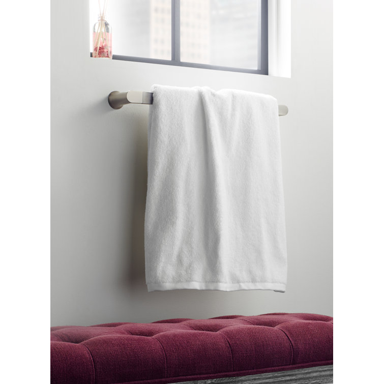 Brushed Nickel Modern 18-Inch Wall Mounted Towel Bar