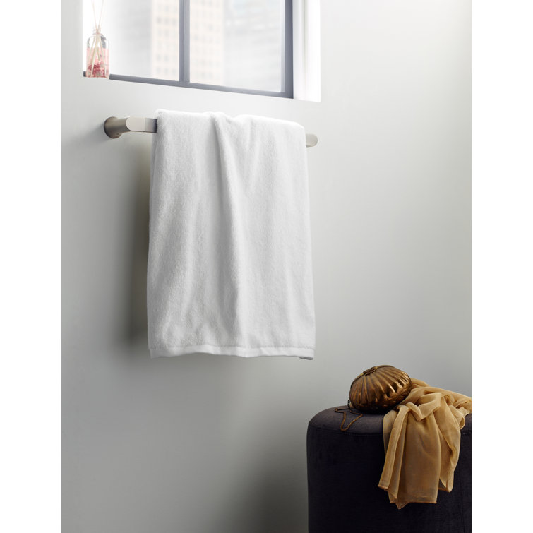 Brushed Nickel Modern 18-Inch Wall Mounted Towel Bar