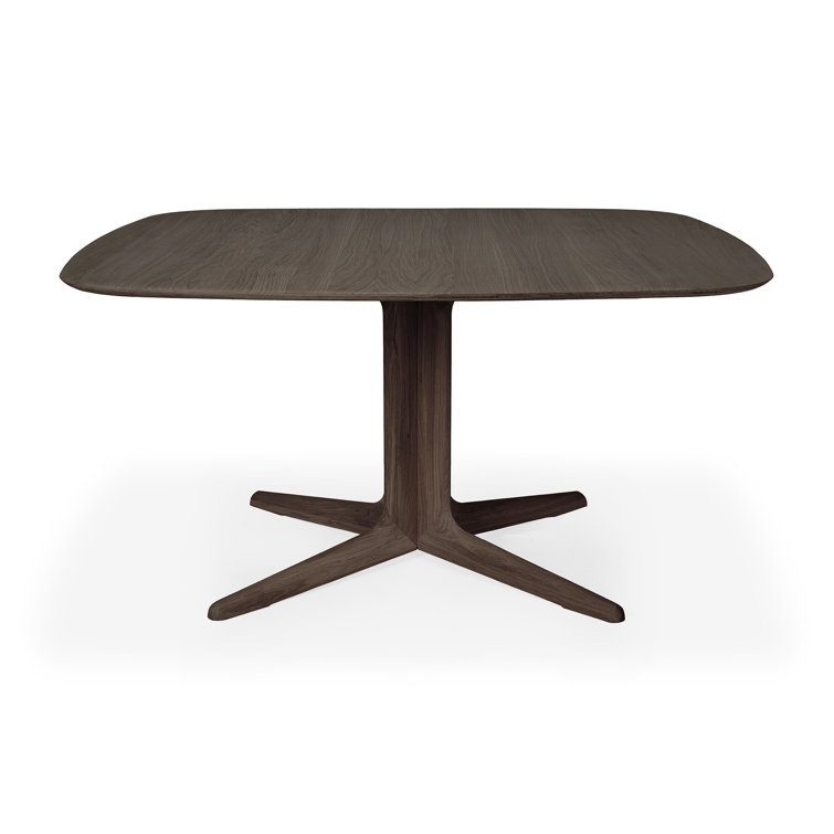 Corto Square Dark Brown Oak Dining Table