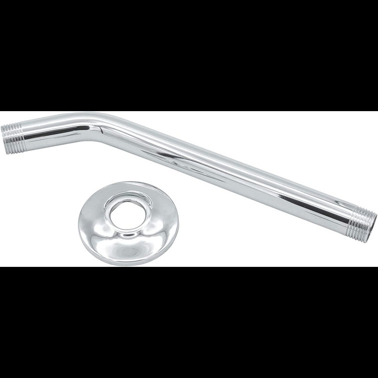 10 Inch Polished Chrome Stainless Steel Shower Arm with Flange