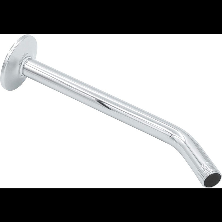 10 Inch Polished Chrome Stainless Steel Shower Arm with Flange