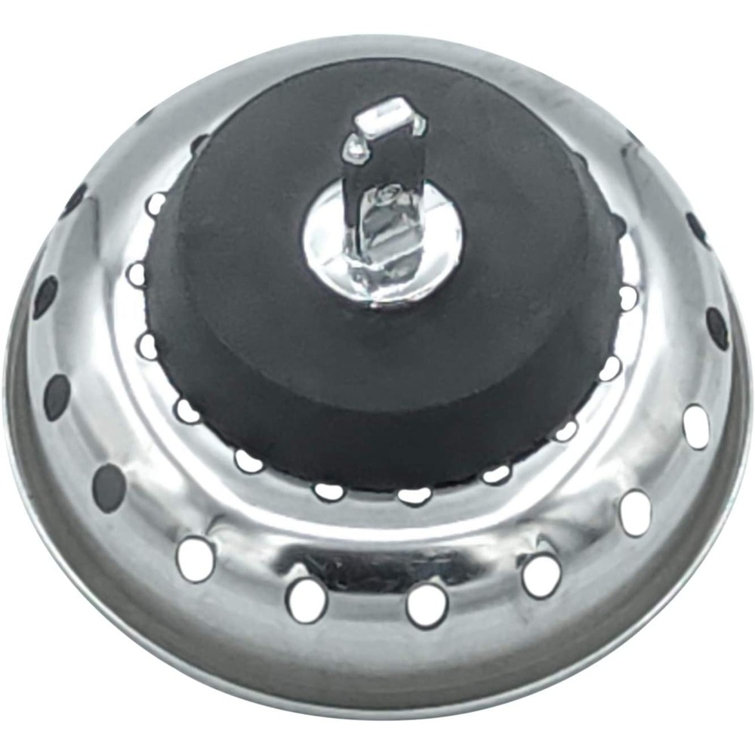 Silver Stainless Steel Rust Resistant Kitchen Sink Basket Strainer