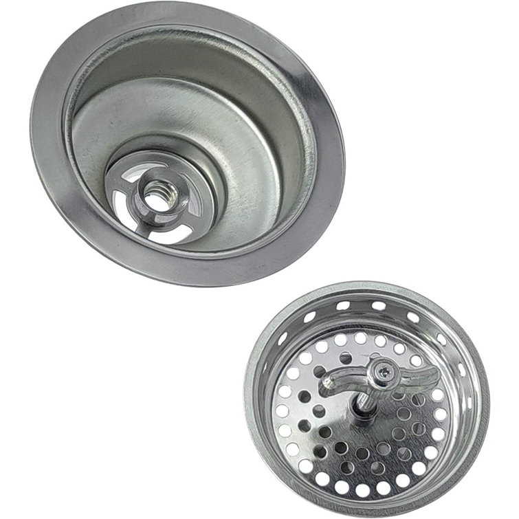 Silver Stainless Steel Spin and Seal Kitchen Basket Strainer
