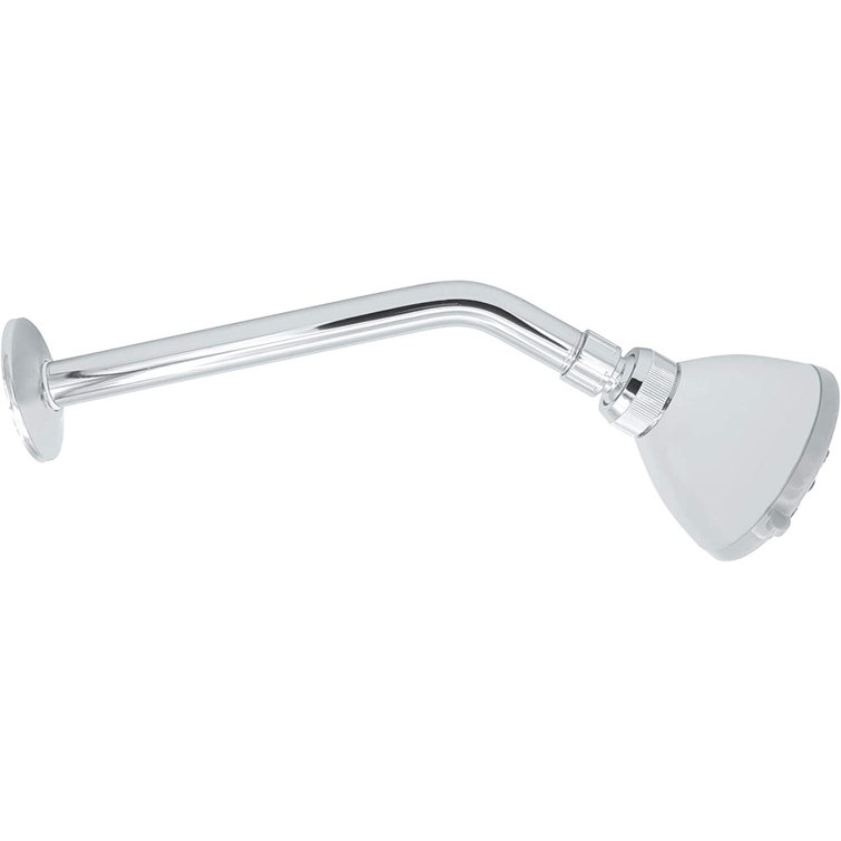 10 Inch Polished Chrome Stainless Steel Shower Arm with Flange