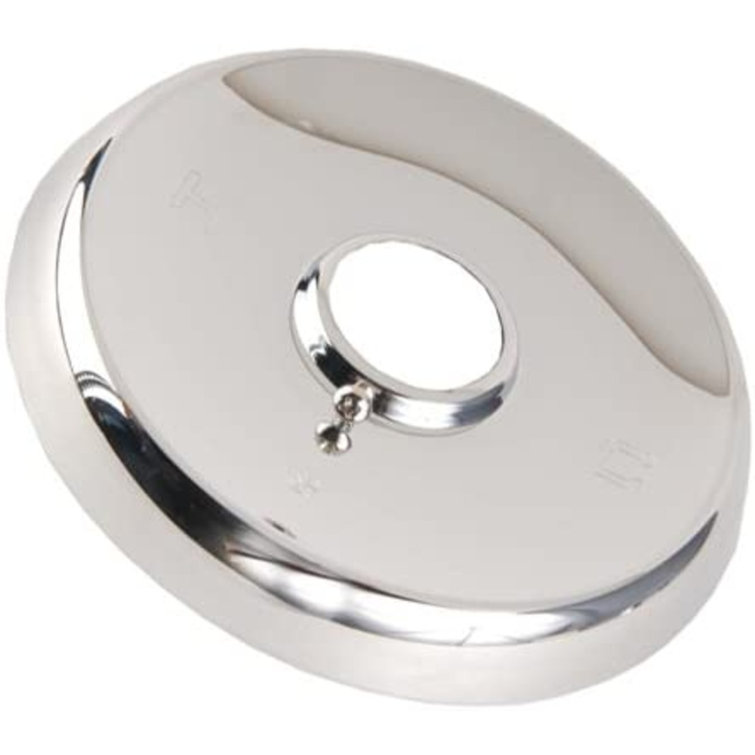 Large Polished Chrome Rust Resistant Shower Flange