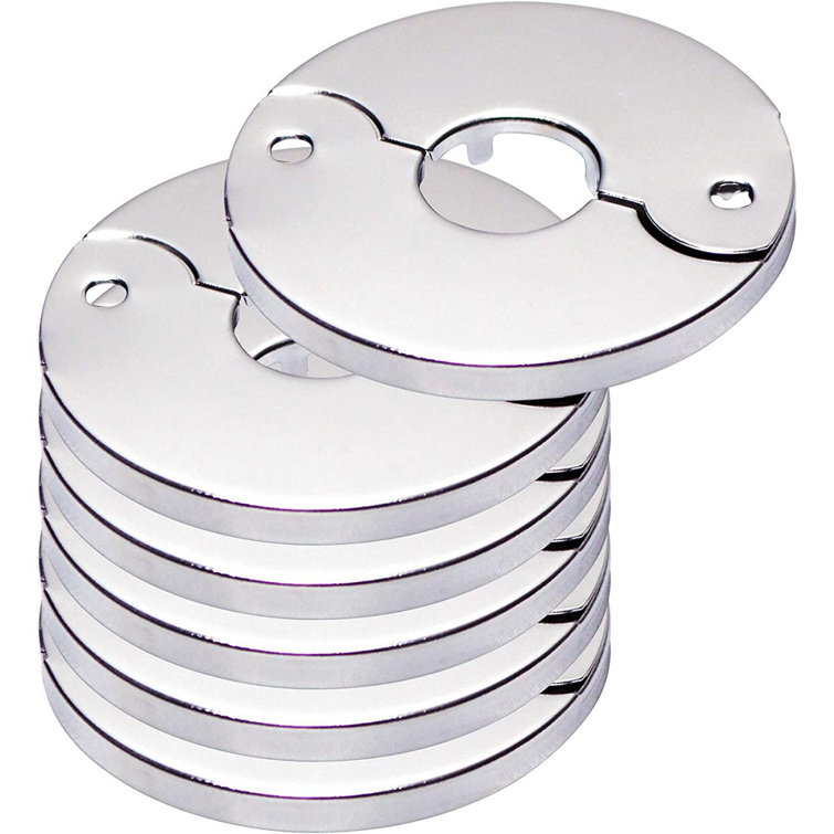 Chrome Finish Floor and Ceiling Plate Cover Split Flange Kit