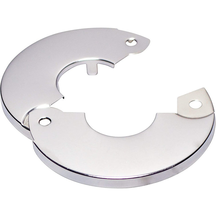 Chrome Finish Floor and Ceiling Plate Cover Split Flange Kit