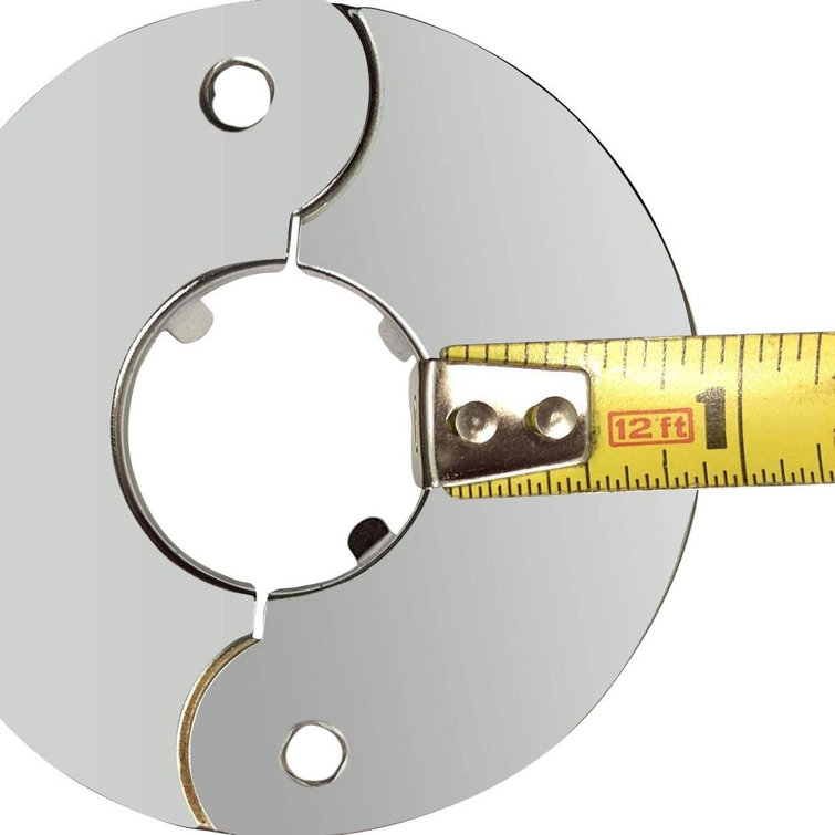 Chrome Finish Floor and Ceiling Plate Cover Split Flange Kit