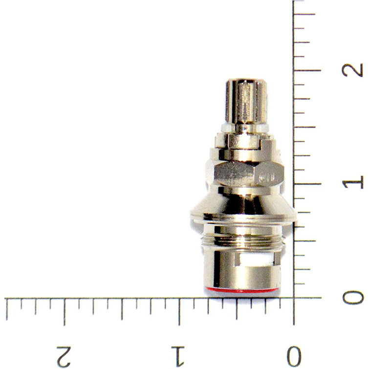 Chrome Quarter Turn Ceramic Disc Faucet Stem