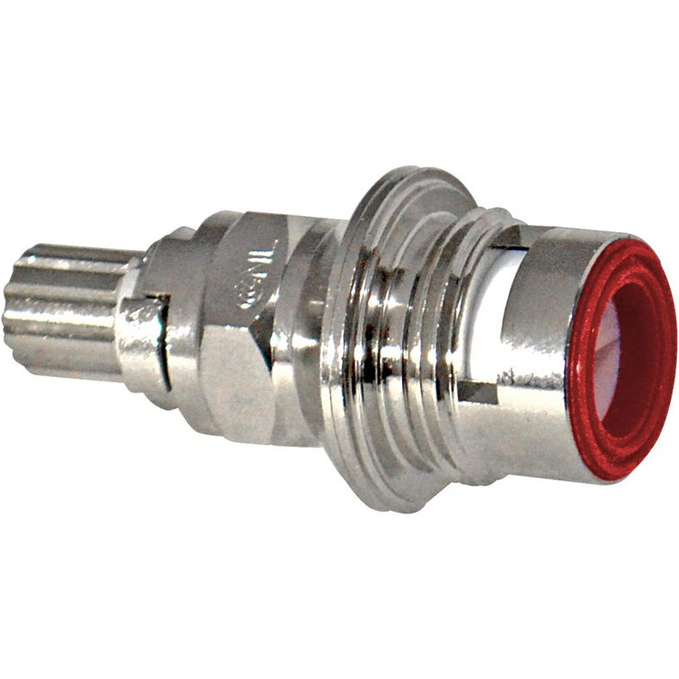 Chrome Quarter Turn Ceramic Disc Faucet Stem