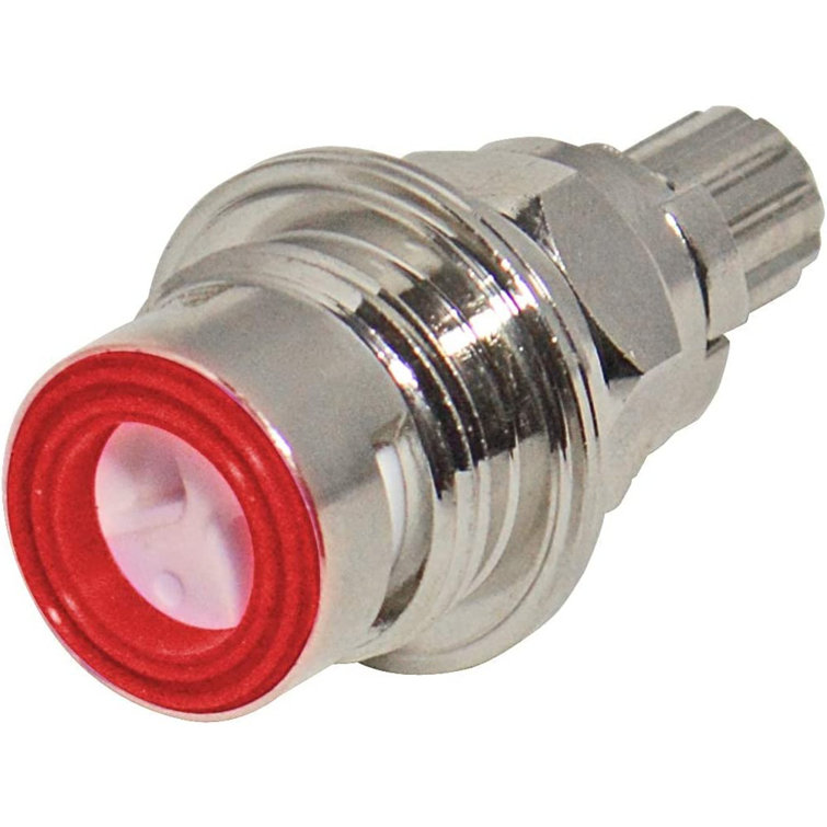 Chrome Quarter Turn Ceramic Disc Faucet Stem