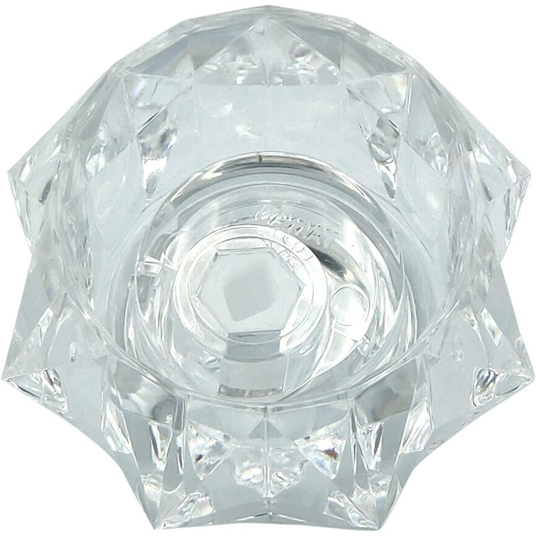 Clear Acrylic Tub and Shower Offset Handle Knob