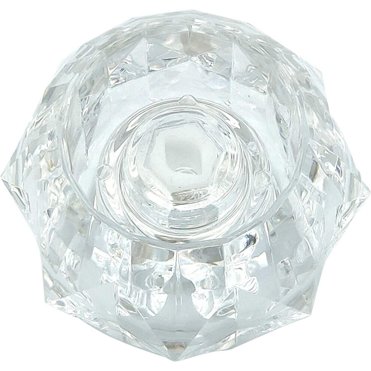 Clear Acrylic Tub and Shower Offset Handle Knob
