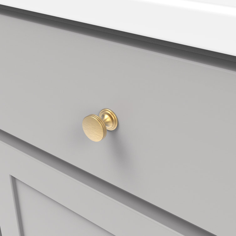Golden Brass Round Modern Mushroom Cabinet Knob