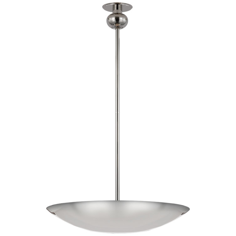 Polished Nickel 24" Geometric LED Chandelier