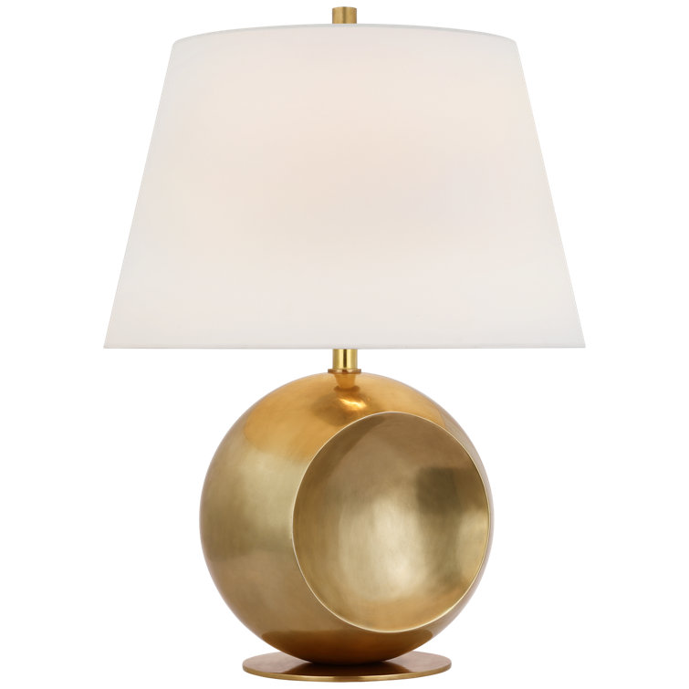 Hand-Rubbed Antique Brass Adjustable Outdoor Table Lamp