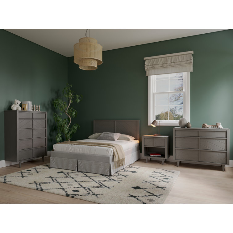 Lunar Gray Pine 5-Drawer Nursery Chest