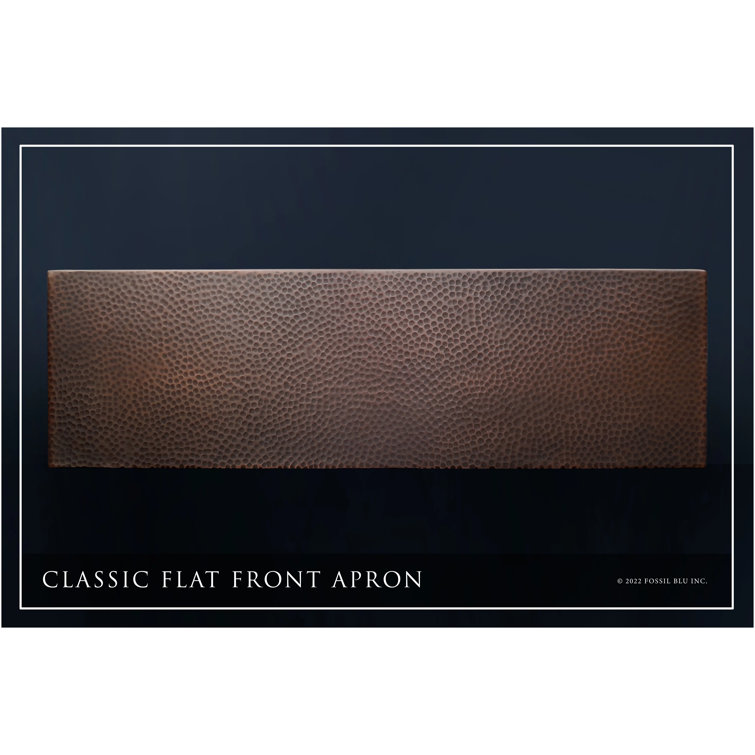 Luxury 33-Inch Hammered Copper Farmhouse Sink with Accessories