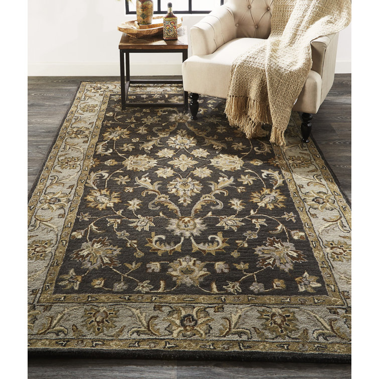 Hand-Tufted Blue and Gray Wool Rectangular Area Rug