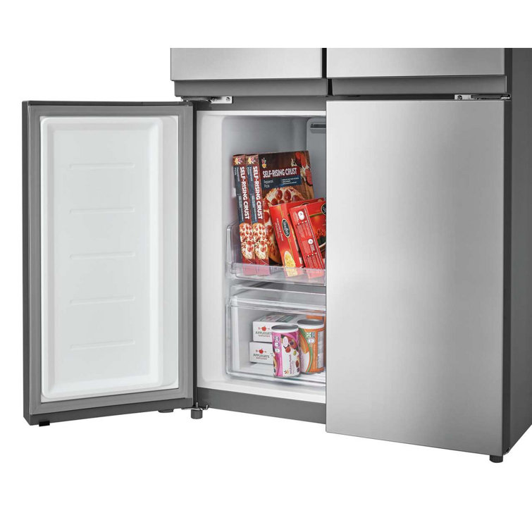 Brushed Steel 17.4 Cu. Ft. Smart French Door Refrigerator