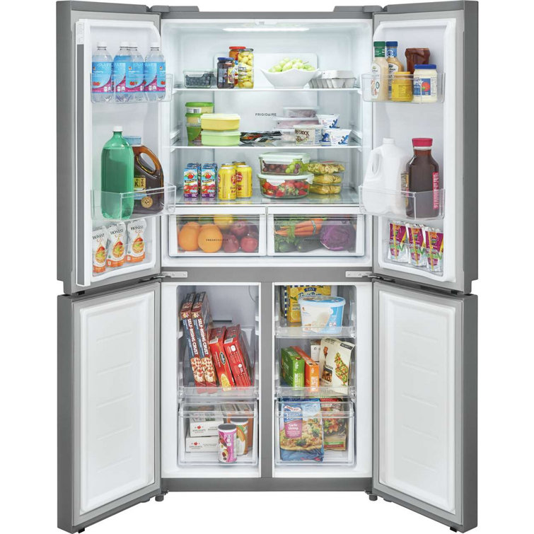 Brushed Steel 17.4 Cu. Ft. Smart French Door Refrigerator