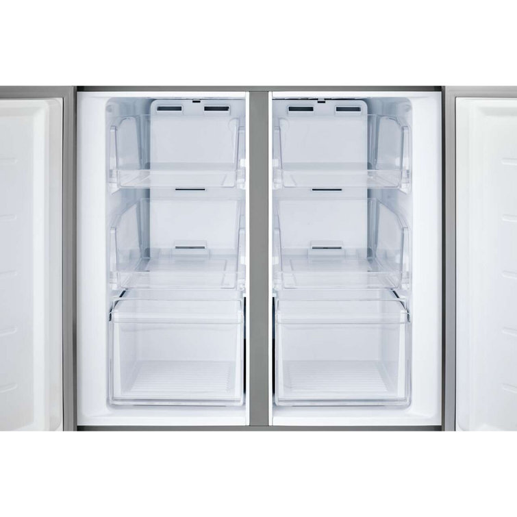 Brushed Steel 17.4 Cu. Ft. Smart French Door Refrigerator