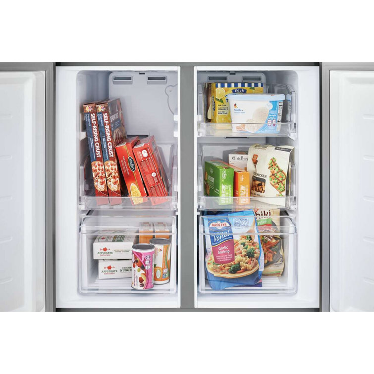 Brushed Steel 17.4 Cu. Ft. Smart French Door Refrigerator