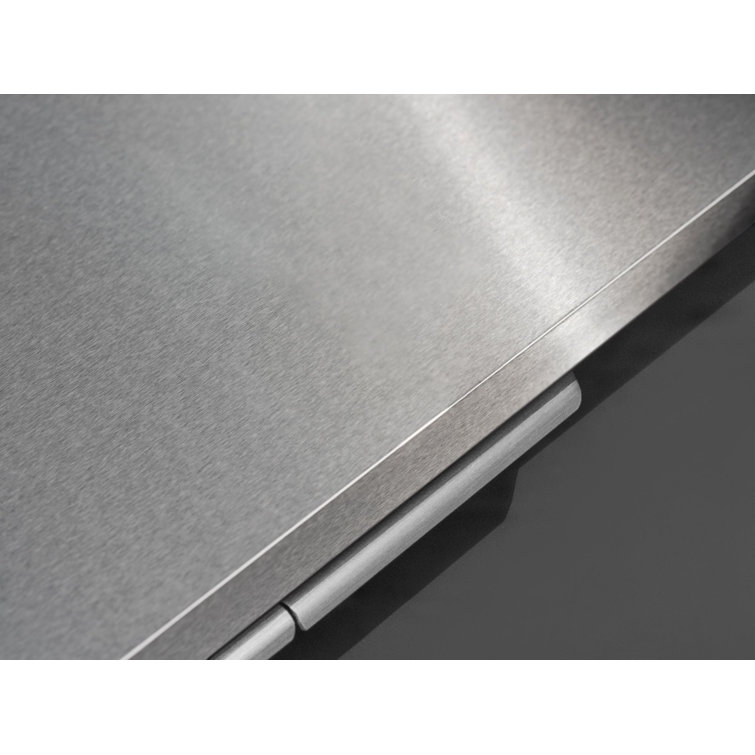 Slate Gray Aluminum Modular Outdoor Kitchen with Stainless Steel Countertop