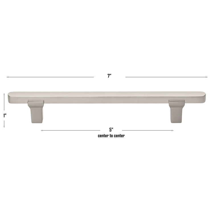 Satin Nickel 7-inch Modern Cabinet Bar Pull