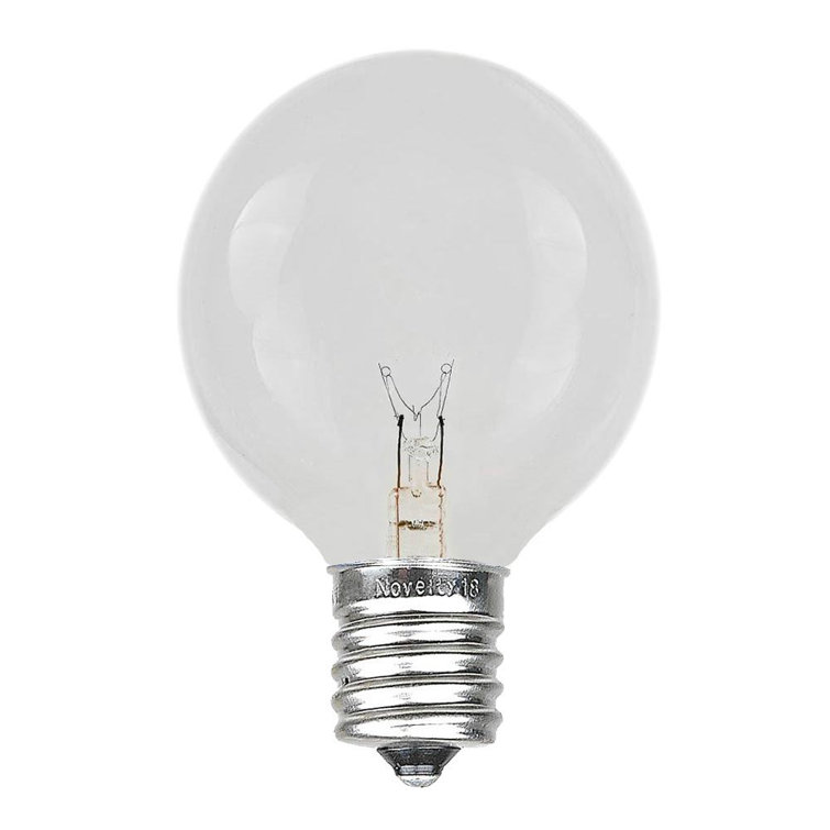 Clear Globe G50 Dimmable Incandescent Decorative Bulbs, 25 Pack