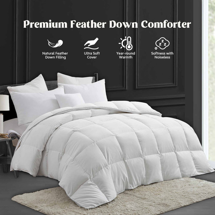 King Steel Gray Microfiber Medium Weight Duvet