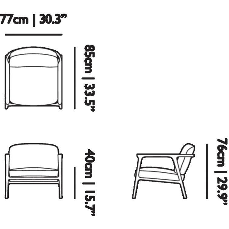 Gray Stained Oak Sleeper Lounge Chair with Black Upholstery