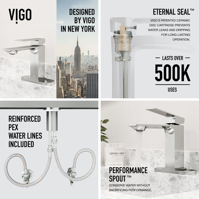 Modern Black Brass Single-Handle Bathroom Faucet with Eco-Friendly Design