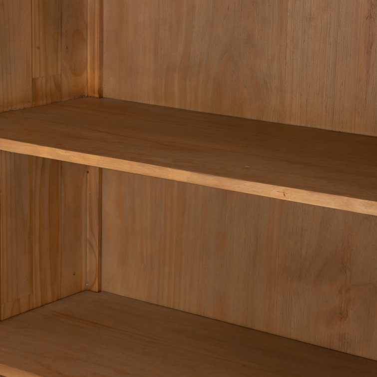 Nelia Smoked Pine Minimalist Armoire