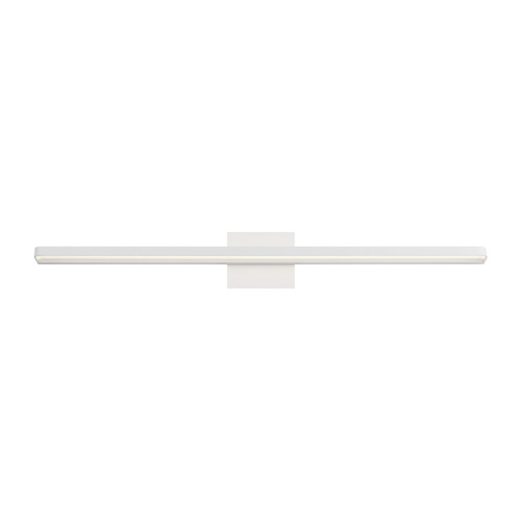 Matte White and Chrome Dimmable LED Bath Wall Light