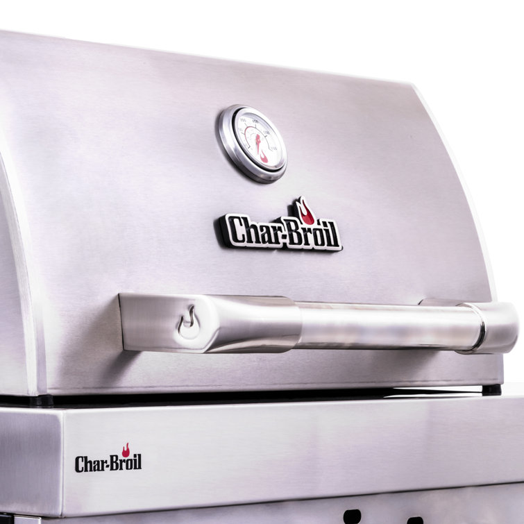 Stainless Steel 3-Burner Infrared Gas Grill with Storage