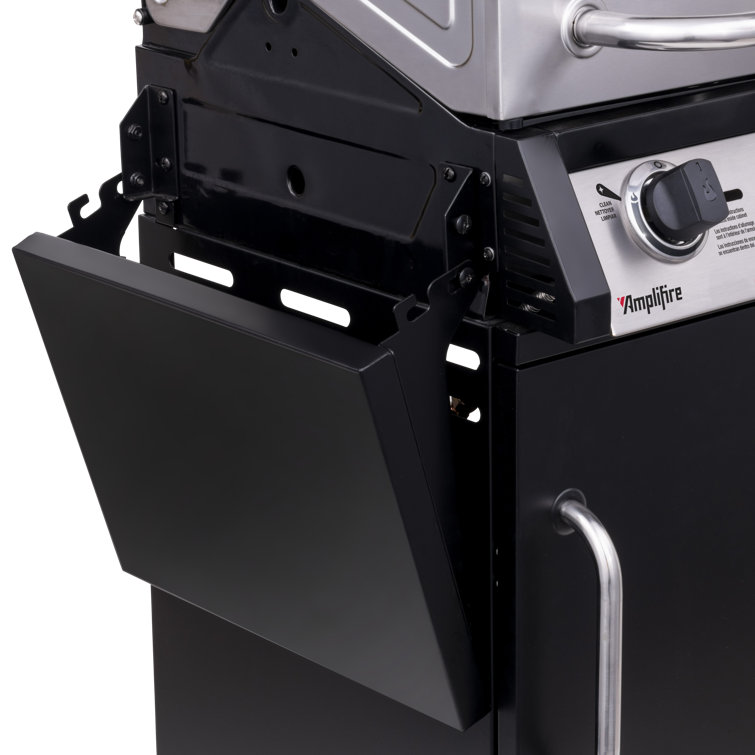 Black Stainless Steel 2-Burner Propane Gas Grill with Infrared