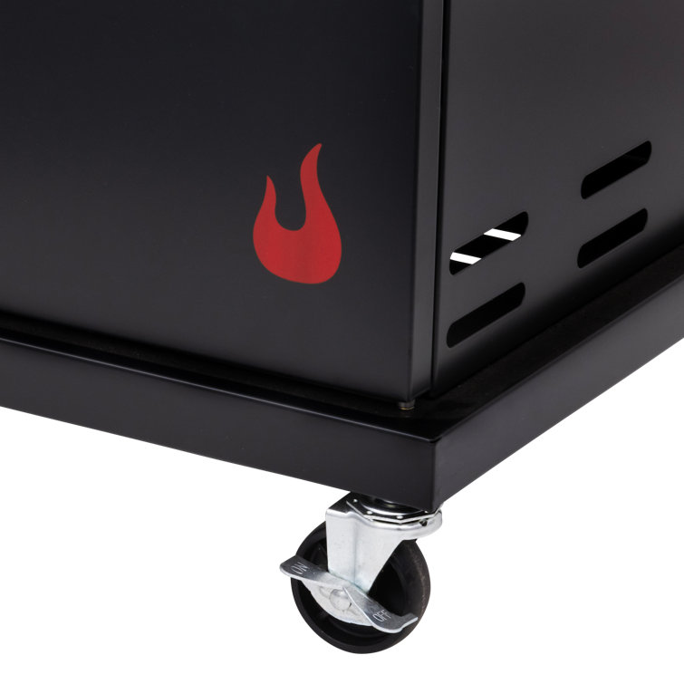 Black Stainless Steel 2-Burner Propane Gas Grill with Infrared