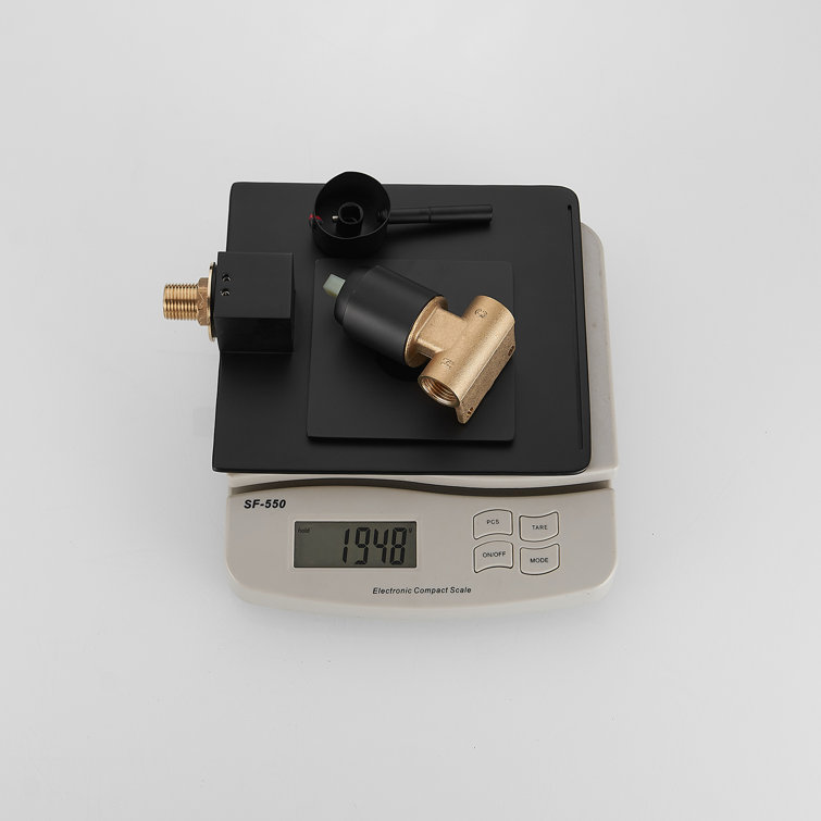 Matte Black Wall-Mounted Single-Handle Waterfall Bathroom Faucet