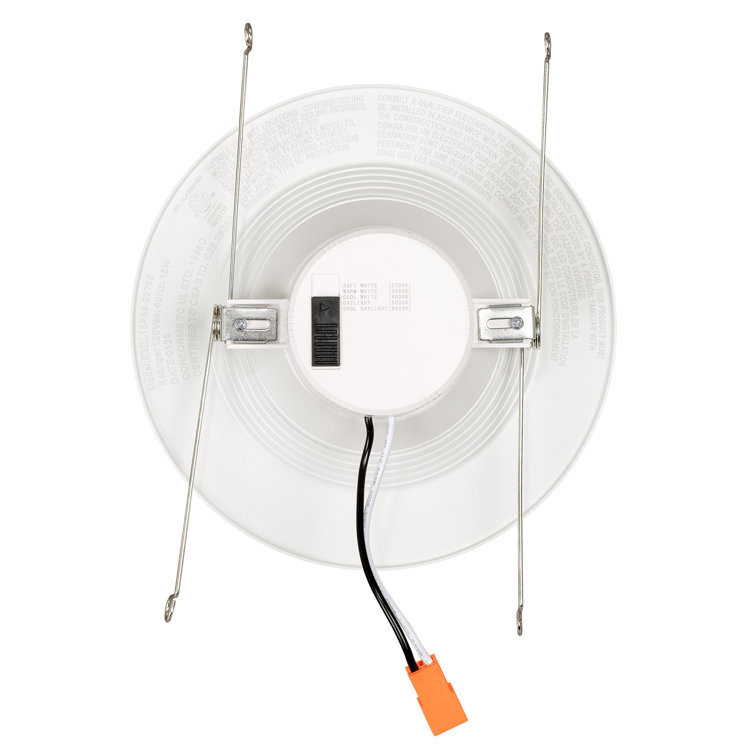 White Aluminum Round Dimmable LED Recessed Downlight Kit
