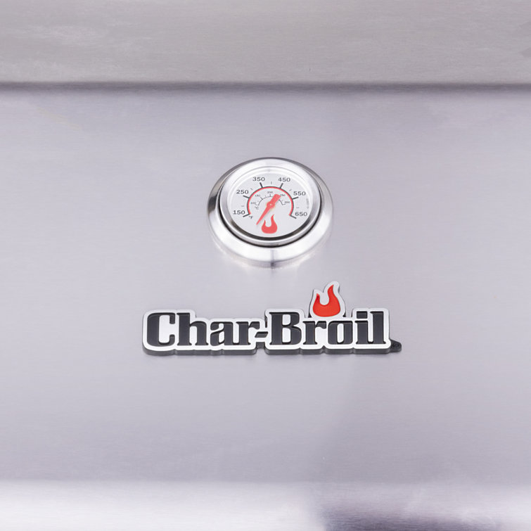 Stainless Steel 4-Burner Propane Gas Grill with Side Burner