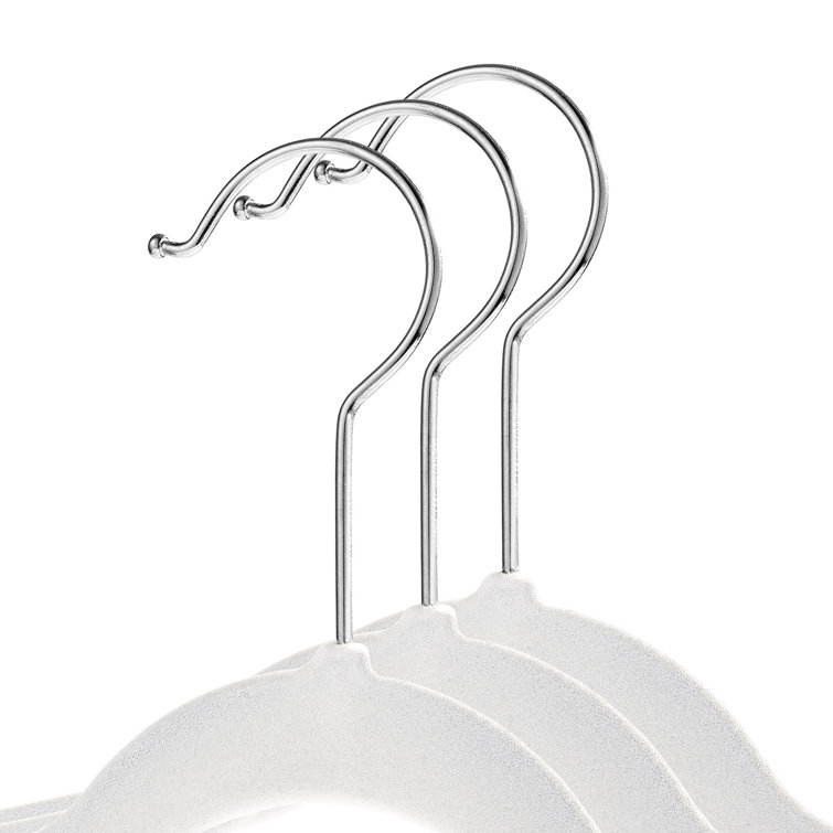 Ivory Velvet 14" Non-Slip Children's Clothing Hangers, Set of 100
