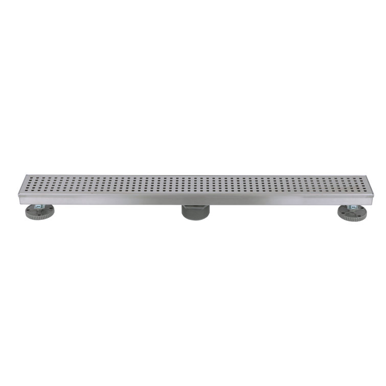 28" Stainless Steel Linear Shower Drain with Square Grate