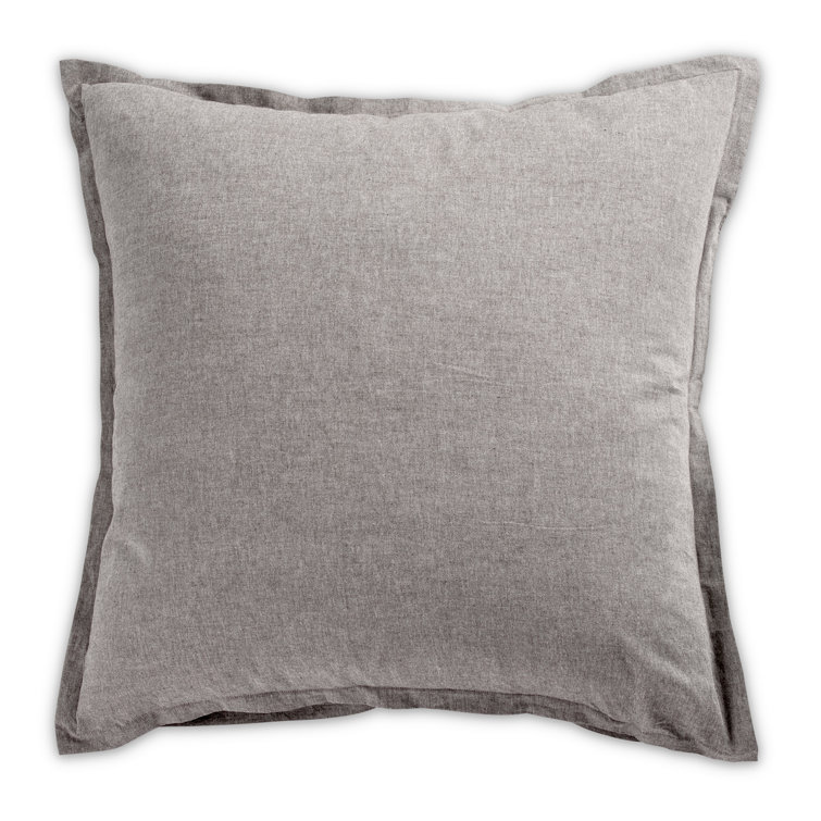 Gray Cotton Queen Size Striped Duvet Set