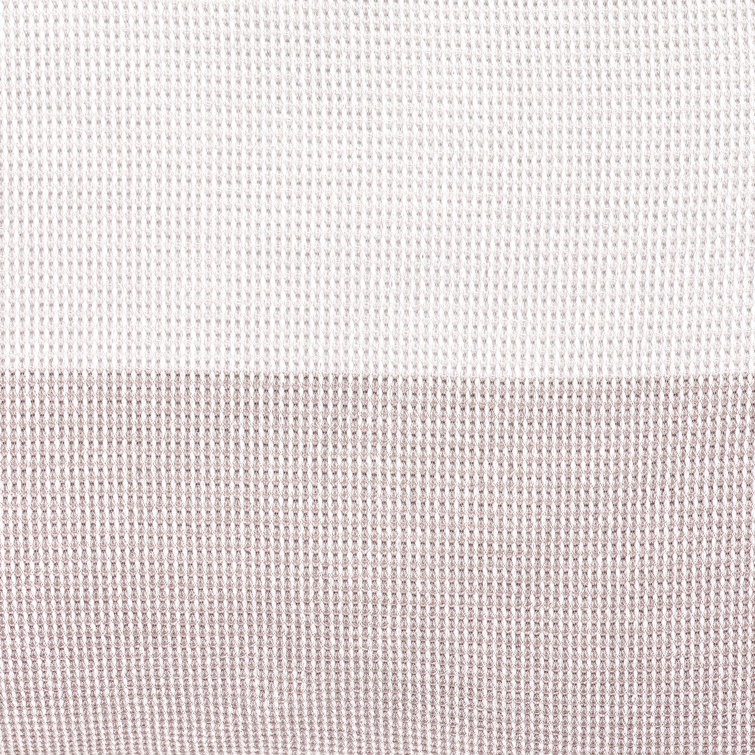 Gray Cotton Queen Size Striped Duvet Set