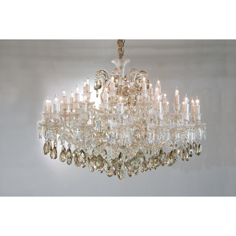 Chambord 37-Light Transparent Brass Chandelier