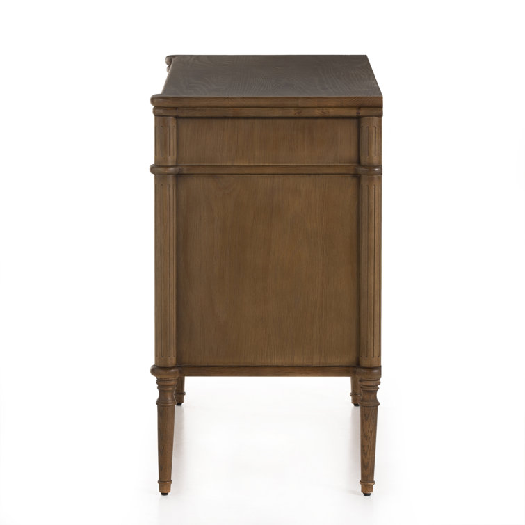 Toasted Oak Solid and Veneer 3-Drawer Dresser