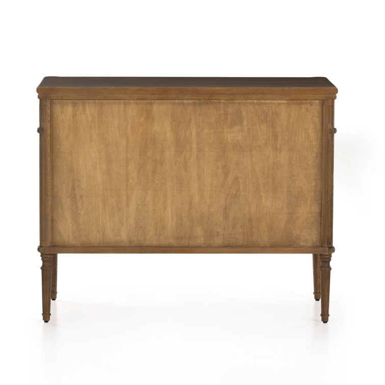Toasted Oak Solid and Veneer 3-Drawer Dresser
