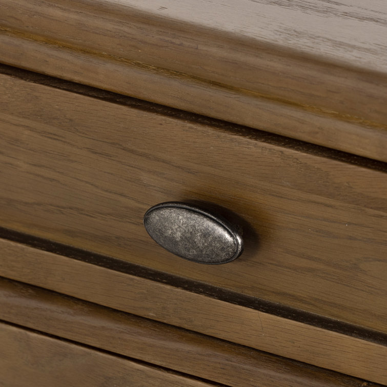 Toasted Oak Solid and Veneer 3-Drawer Dresser